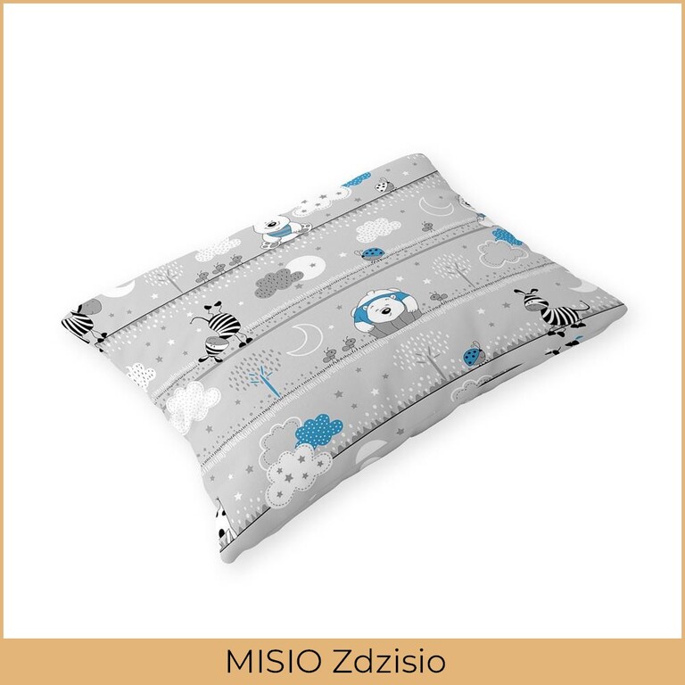 Poszewka na poduszkę 40x60cm BAWEŁNA 100% CERTYFIKAT - Misio Zdzisio (2)