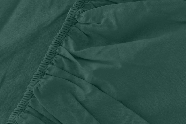 Prześcieradło z gumką 120x200 MikroSatyna Certyfikat, zielony (4)