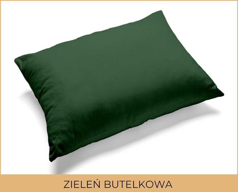 Poszewka 70x80cm na poduszkę 100% bawełna - Zieleń Butelkowa (2)