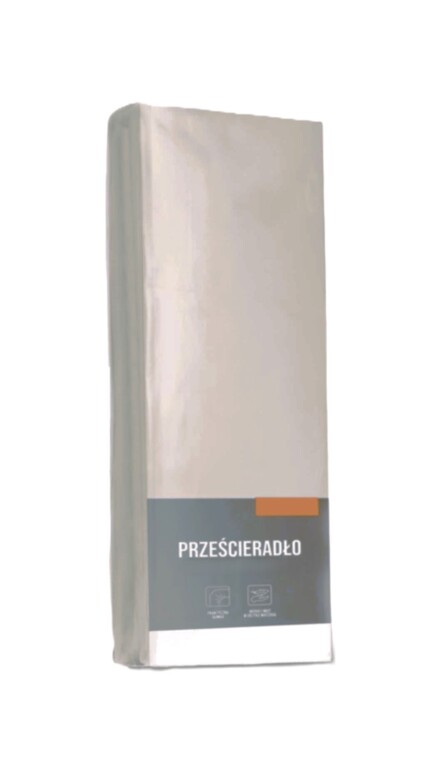 Prześcieradło z gumką 120x200 MikroSatyna Certyfikat, beż (2)