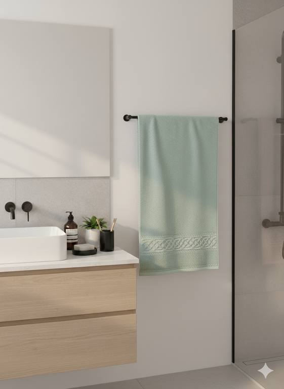 RĘCZNIK KĄPIELOWY 50x90 SPA HOTELOWY mały Bawełniany 500g/m2 - SYDNEY Mięta (2)