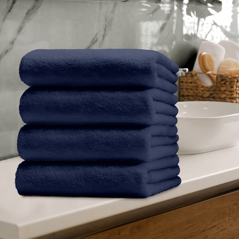 RĘCZNIK FROTTE 50x100 KĄPIELOWY BAWEŁNA 100% 500g/m2 CHŁONNY -  Navy (5)