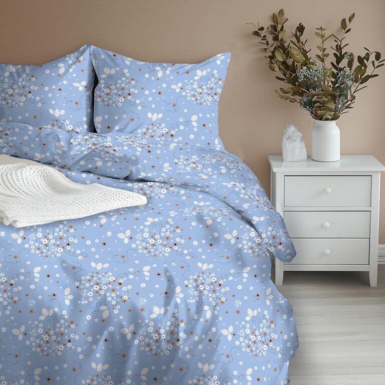 Komplet Pościeli 160x200 + 2x 70x80,  100% Bawełna, 140g/m2, wzór: 1788 (3)