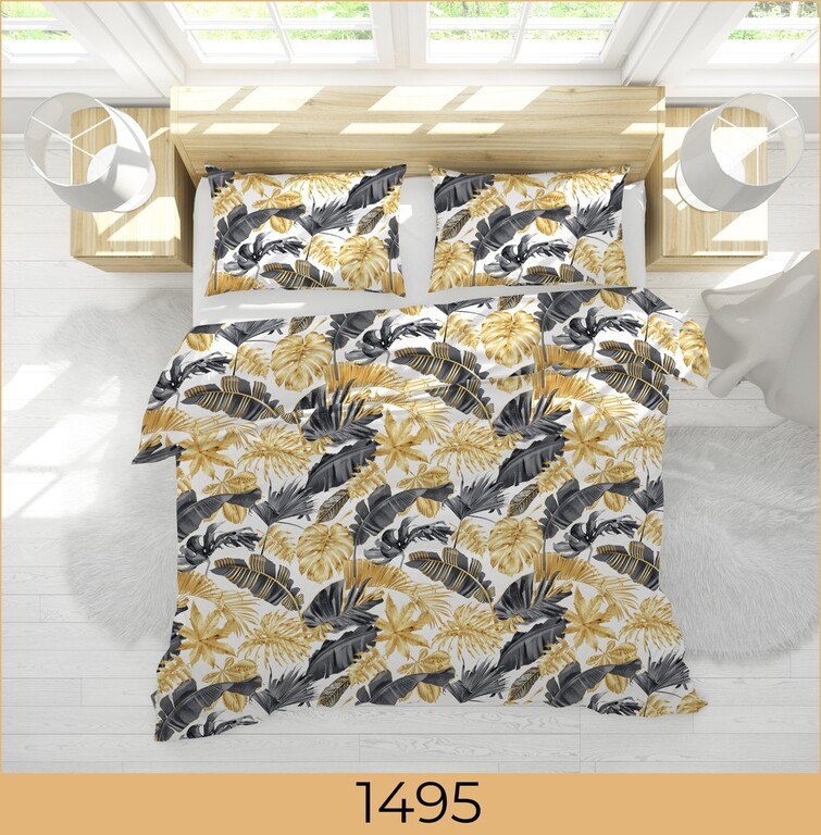 Komplet pościeli bawełnianej 220x200 cm - 100% bawełna, Produkt Polski 1495 (3)