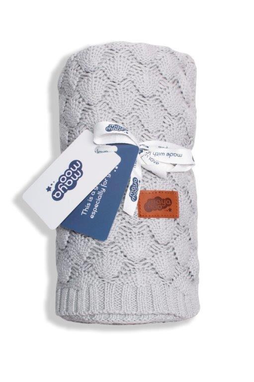 KOCYK 80x100cm DZIECIĘCY 100% BAWEŁNA 580g szary (1)