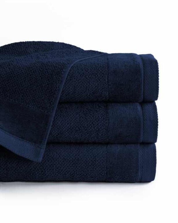 Zestaw 4x Ręczniki Bawełniane VITO 550 g/m2 – 2x 70x140 + 2x 50x90 | Hotelowe SPA Granat (4)