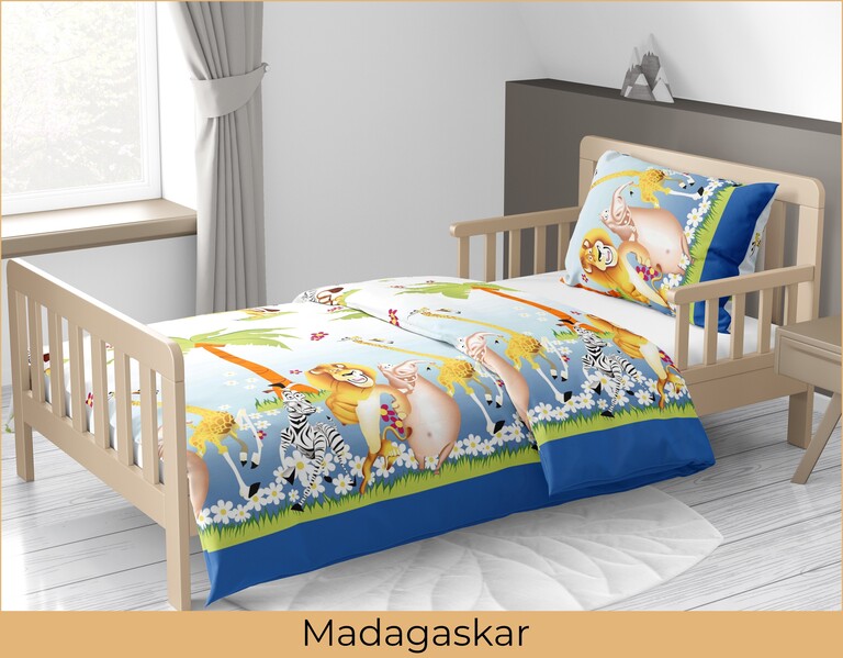 Pościel DZIECIĘCA 140x200cm dla dziecka Madagaskar (3)
