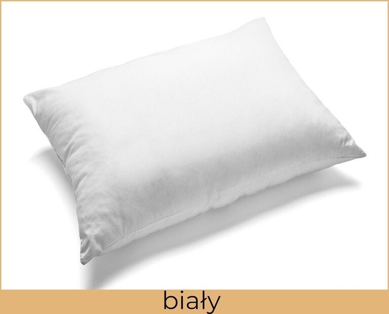 Poszewka na poduszkę 50x60cm BAWEŁNA CERTYFIKAT - Biały (2)
