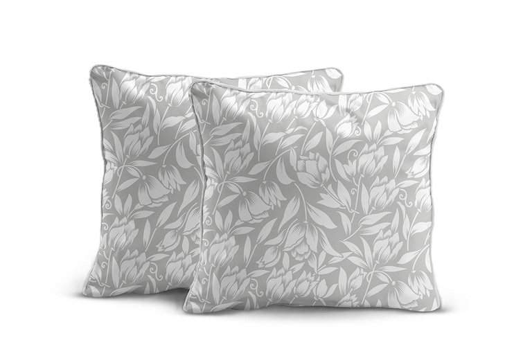 Poszewki Perkal 40x40 Komplet 2 szt. Bawełna 100% Lamówka Premium 5900b (1)