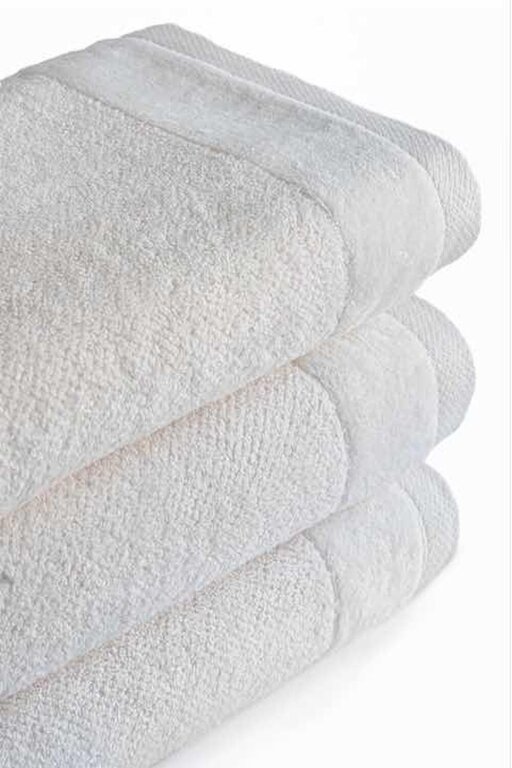 Zestaw 4x Ręczniki Bawełniane VITO 550 g/m2 – 2x 70x140 + 2x 50x90 | Hotelowe SPA Kremowy (3)