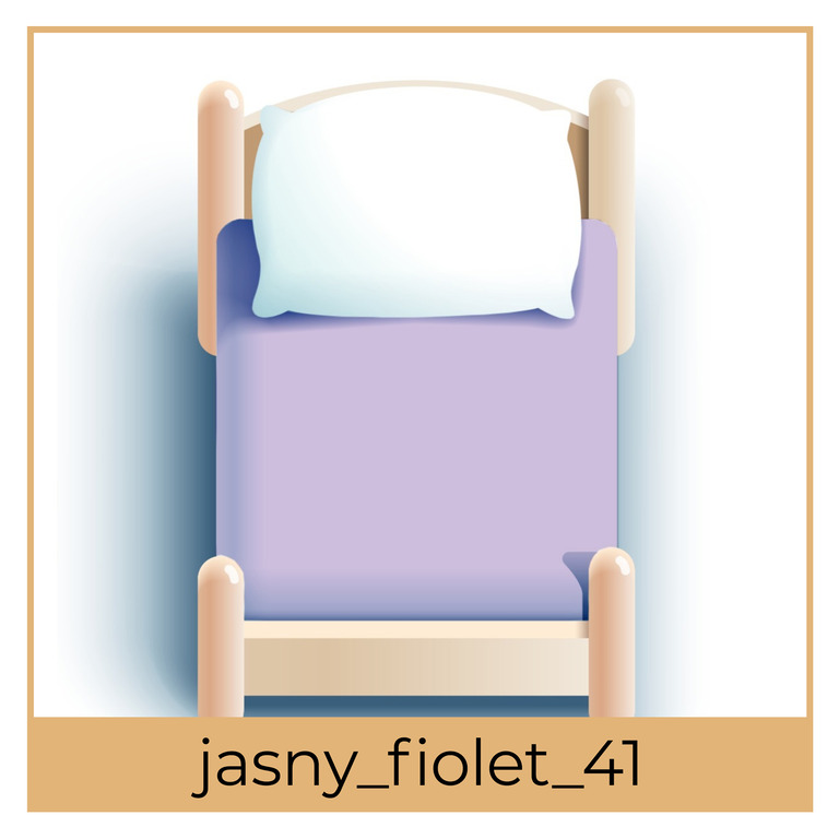 Prześcieradło Dziecięce JERSEY 70x140 z gumką CERTYFIKAT,  jasny fiolet 41 (1)