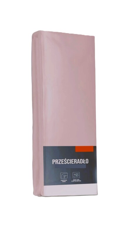 Prześcieradło z gumką 120x200 MikroSatyna Certyfikat, róż (2)