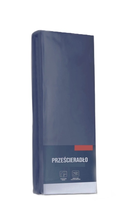 Prześcieradło z gumką 140x200 MikroSatyna Certyfikat, granat (2)