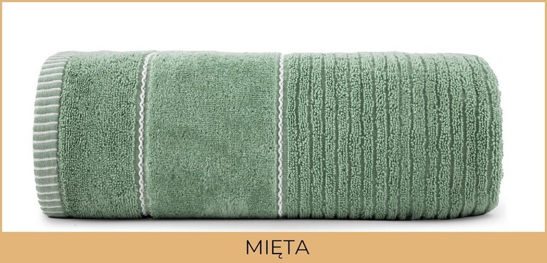RĘCZNIK KĄPIELOWY 70x140 SPA HOTELOWY Duży Bawełniany 470g/m2 CHŁONNY - TEO mięta (2)
