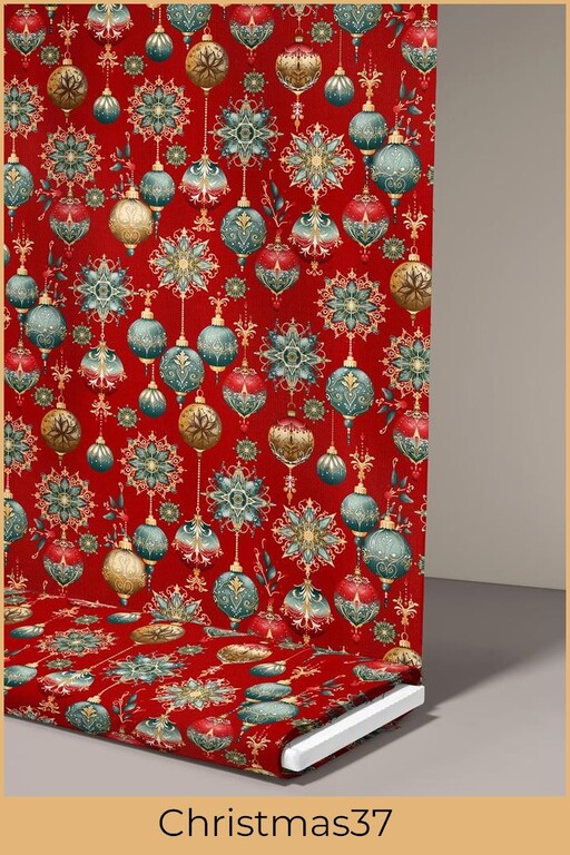 Tkanina na metry, Materiał do szycia, Tkanina, 100% BAWEŁNA, wzór: Christmas37 (2)