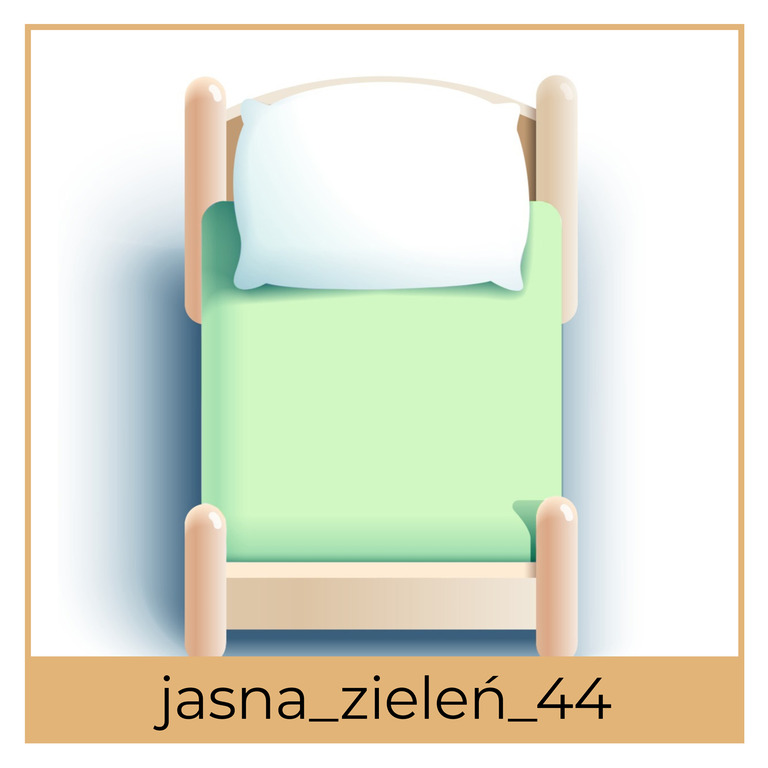Prześcieradło Dziecięce JERSEY 80x160 z gumką CERTYFIKAT, jasna zieleń 44 (1)