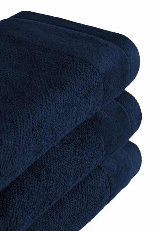 Zestaw 4x Ręczniki Bawełniane VITO 550 g/m2 – 2x 70x140 + 2x 50x90 | Hotelowe SPA Granat (3)