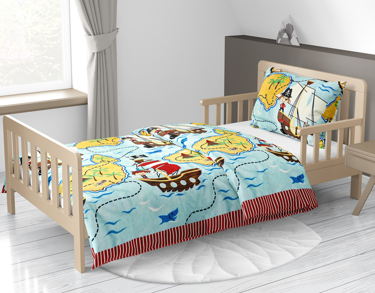 Pościel DZIECIĘCA 140x200 100% bawełna CERTYFIKAT dziecka Piraci poziom (3)
