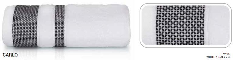RĘCZNIK KĄPIELOWY 50x90 SPA HOTELOWY mały Bawełniany 550g/m2 CHŁONNY - Biały (2)