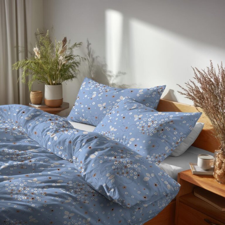 Komplet Pościeli 160x200 + 2x 70x80,  100% Bawełna, 140g/m2, wzór: 1788 (5)