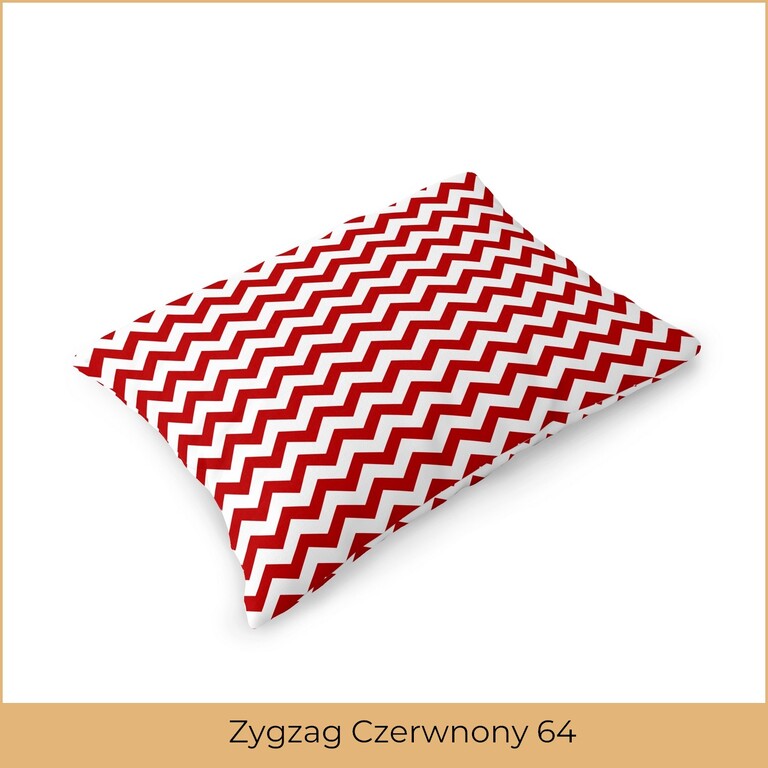 Poszewka 70x80 na poduszkę 100% bawełna wzór: Zygzag Czerwnony 64 (2)