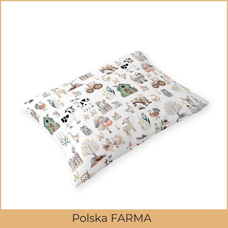 Poszewka na poduszkę 40x60cm BAWEŁNA 100% CERTYFIKAT - Polska Farma  (2)