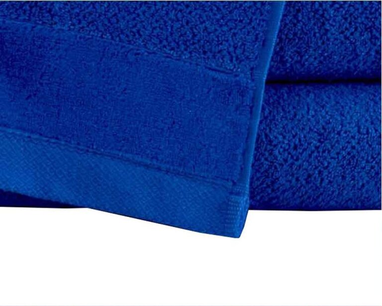 Zestaw 2x RĘCZNIK KĄPIELOWY 70x140 SPA HOTELOWY Duży Bawełniany 550g/m2 - VITO Royal blue (4)