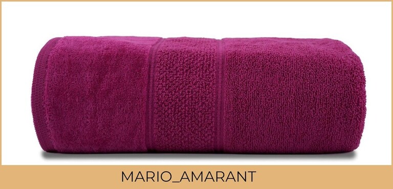 RĘCZNIK KĄPIELOWY 50x90 SPA HOTELOWY mały Bawełniany 480g/m2 CHŁONNY - MARIO amarant (2)