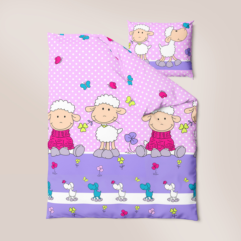 POŚCIEL DZIECIĘCA 90x120 + 40x60 100% BAWEŁNA certyfikat 2-el do Łóżeczka 137 (2)