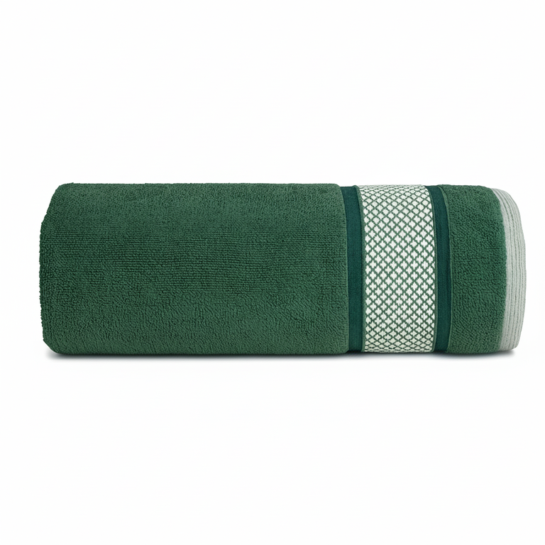 RĘCZNIK KĄPIELOWY 70x140 SPA HOTELOWY Duży Bawełniany 500g/m2 CHŁONNY - MONACO Zielony (1)