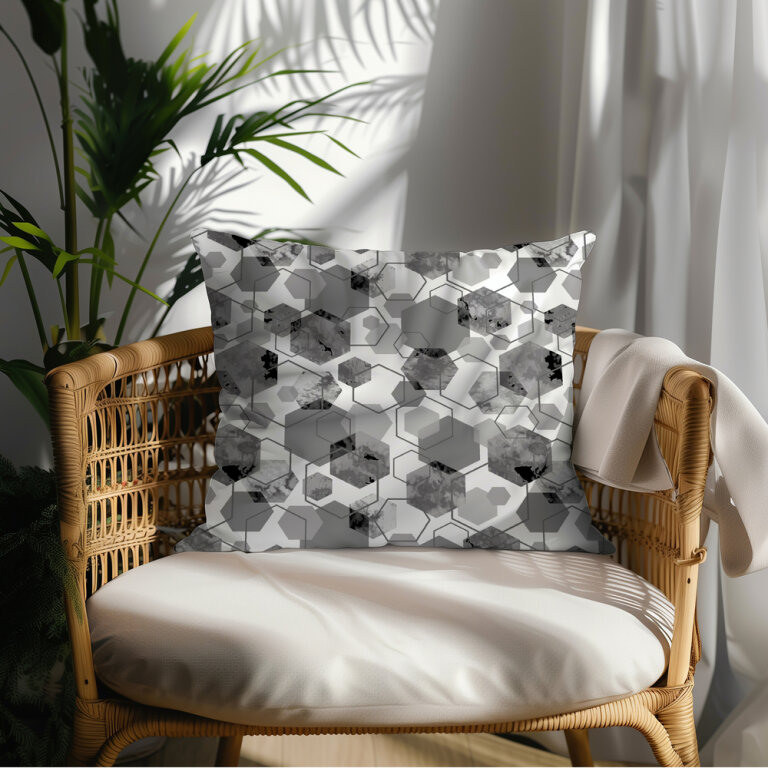 Poszewka 70x80cm na poduszkę 100% bawełna - 1652 szary (2)