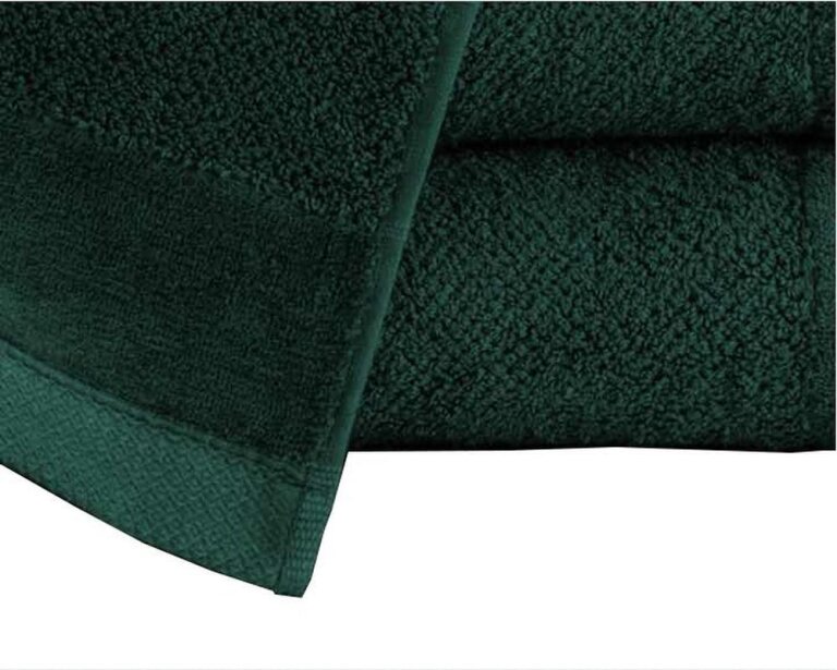 Zestaw 2x RĘCZNIK KĄPIELOWY 70x140 SPA HOTELOWY Duży Bawełniany 550g/m2 - VITO Ciemny Zielony (4)