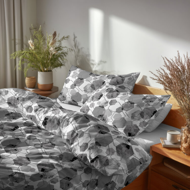 Poszewka 70x80cm na poduszkę 100% bawełna - 1652 szary (4)