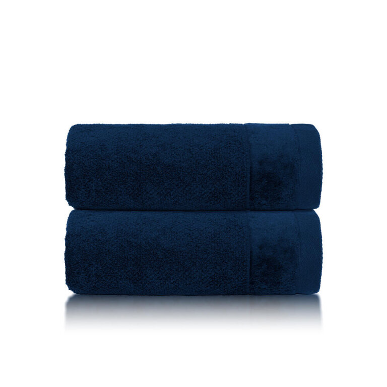 Zestaw 2x RĘCZNIK KĄPIELOWY 70x140 SPA HOTELOWY Duży Bawełniany 550g/m2 - VITO Granat (2)