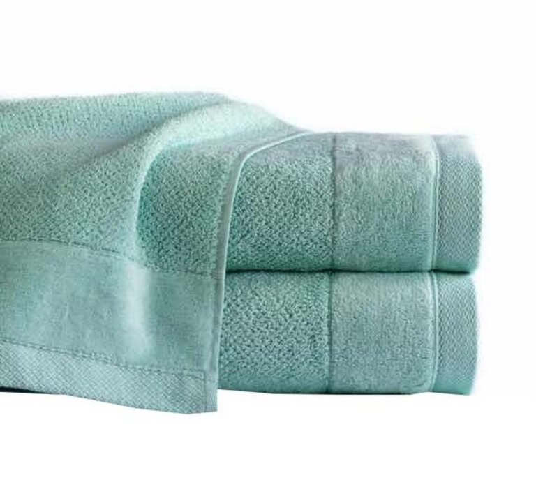 Zestaw 2x RĘCZNIK KĄPIELOWY 70x140 SPA HOTELOWY Duży Bawełniany 550g/m2 - VITO Jasny Turkus/ Aqua (5)