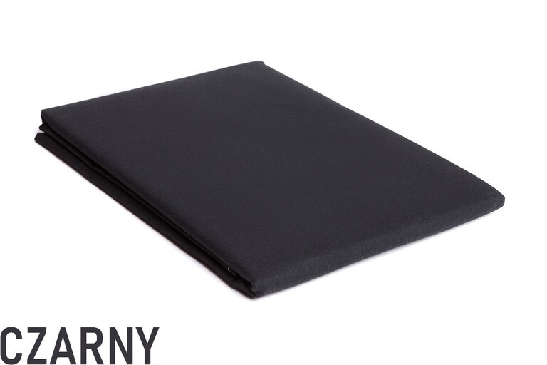 Prześcieradło flanelowe 160x200 czarne – miękkie, ciepłe, 100% bawełna (1)