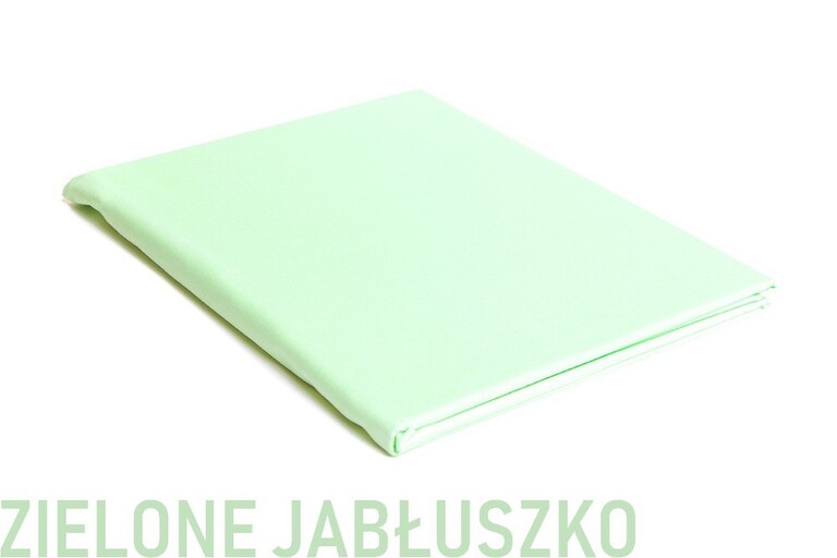 Prześcieradło flanelowe 160x200 zielone jab.– miękkie, ciepłe, 100% bawełna (1)