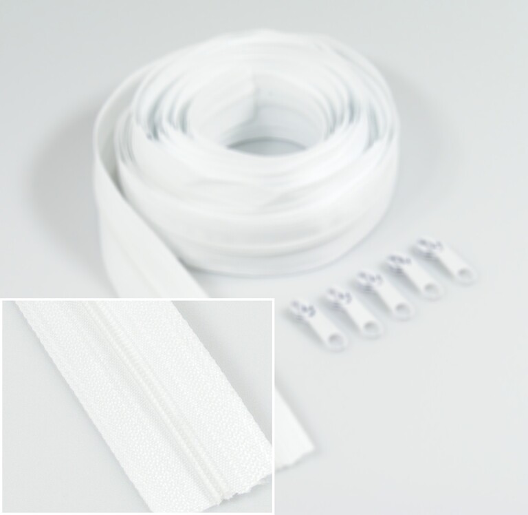 Taśma suwakowa 3mm, zamek błyskawiczny + 3x suwak. (1)