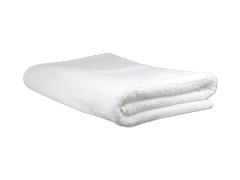 RĘCZNIK HOTELOWY 50x100cm, 550g/m2, 100% BAWEŁNA CHŁONNY - BIAŁY (1)