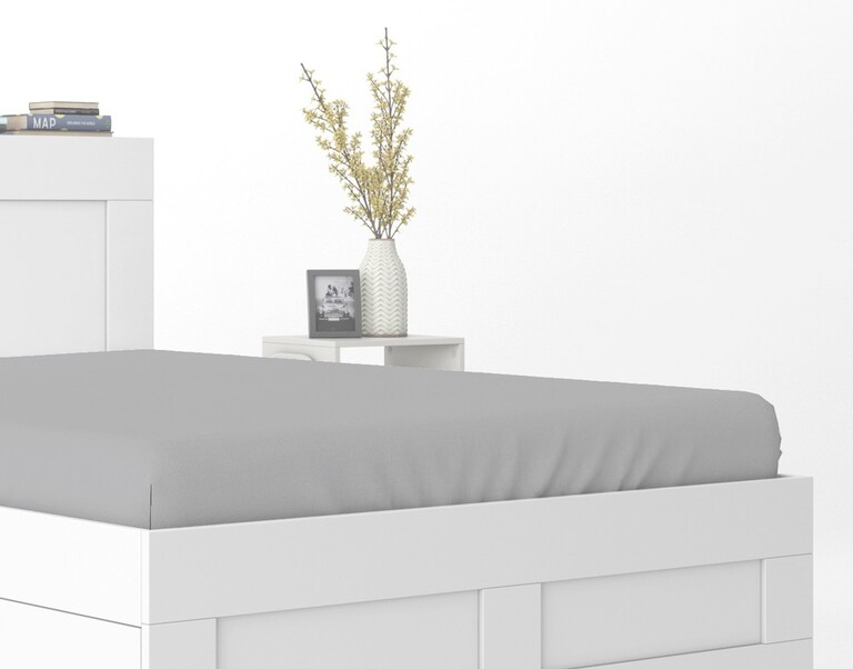 LUX Prześcieradło Tradycyjne 200x220CM Bez Gumki BAWEŁNA 100% jasny szary (2)