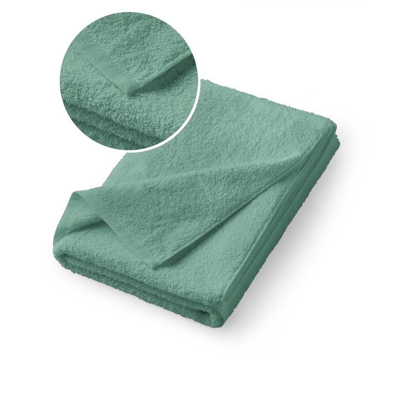 RĘCZNIK KĄPIELOWY 70x140 SPA HOTELOWY Duży Bawełniany 500g/m2 CHŁONNY - Green 19 (1)