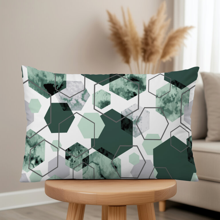 Poszewka na poduszkę 40x60cm BAWEŁNA 100% CERTYFIKAT - 1612 zielony (7)