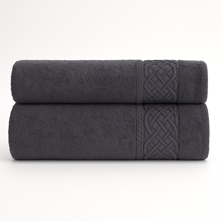 RĘCZNIK KĄPIELOWY 50x90 SPA HOTELOWY mały Bawełniany 550g/m2 CHŁONNY - SYDNEY GRAFIT (3)