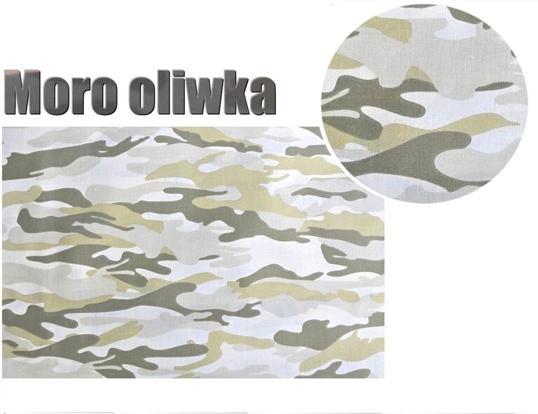 Tkanina na metry, Materiał do szycia, Tkanina, 100% BAWEŁNA, 160cm, Moro oliwka (2)