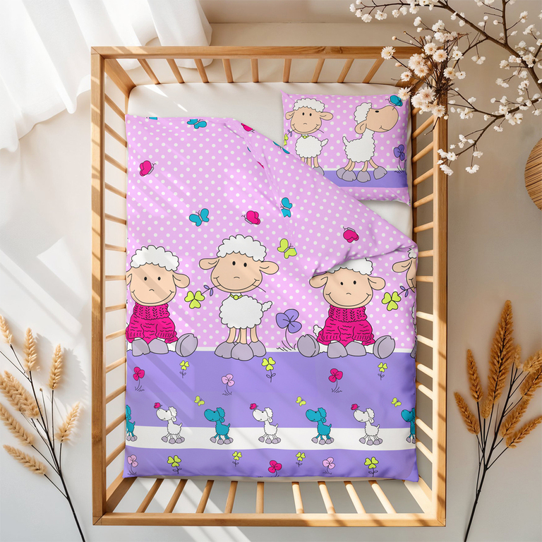 POŚCIEL DZIECIĘCA 90x120 + 40x60 100% BAWEŁNA certyfikat 2-el do Łóżeczka 137 (3)