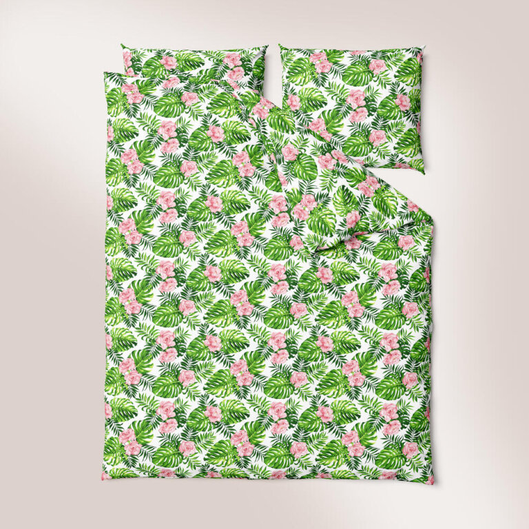 Pościel z Kory 140x200 + poszewka 70x80 POLSKI PRODUCENT - Monster Zielony (2)