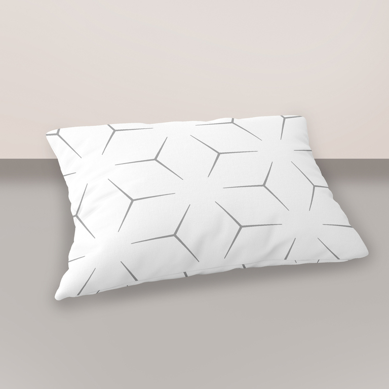 Poszewka na poduszkę 40x60cm BAWEŁNA 100% CERTYFIKAT - Milano Białe (1)