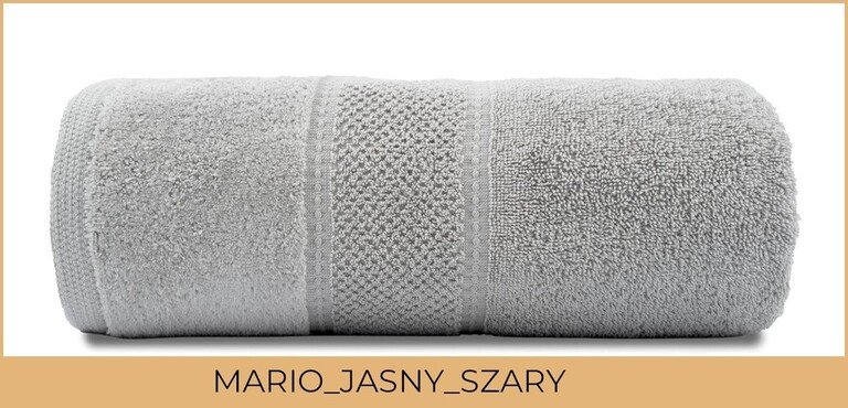 RĘCZNIK KĄPIELOWY 70x140 SPA HOTELOWY Duży Bawełniany 480g/m2 CHŁONNY - MARIO jasno szary (2)