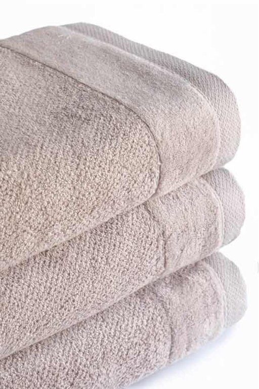 Zestaw 4x Ręczniki Bawełniane VITO 550 g/m2 – 2x 70x140 + 2x 50x90 | Hotelowe SPA Perłowy/Oyster (3)