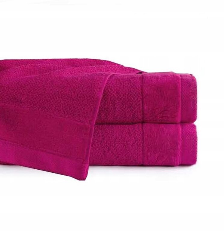 Zestaw 2x RĘCZNIK KĄPIELOWY 70x140 SPA HOTELOWY Duży Bawełniany 550g/m2 - VITO amarant (10)